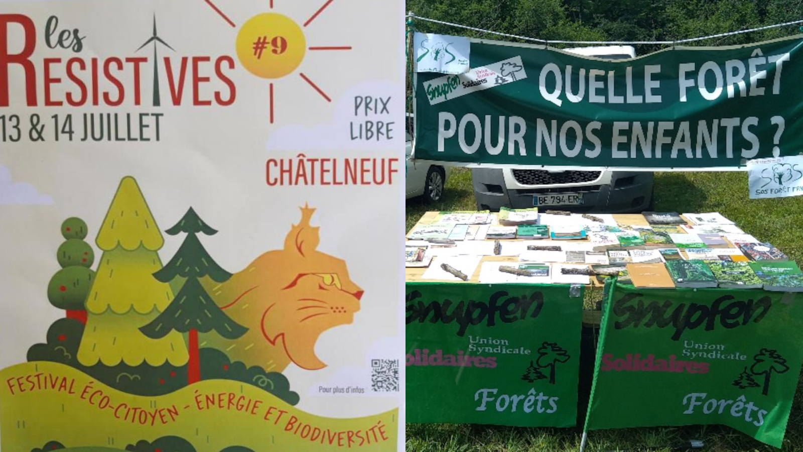 Un stand aux Résistives pour mieux parler forêt