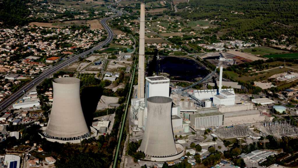 Centrale électrique de Gardanne, vue aérienne