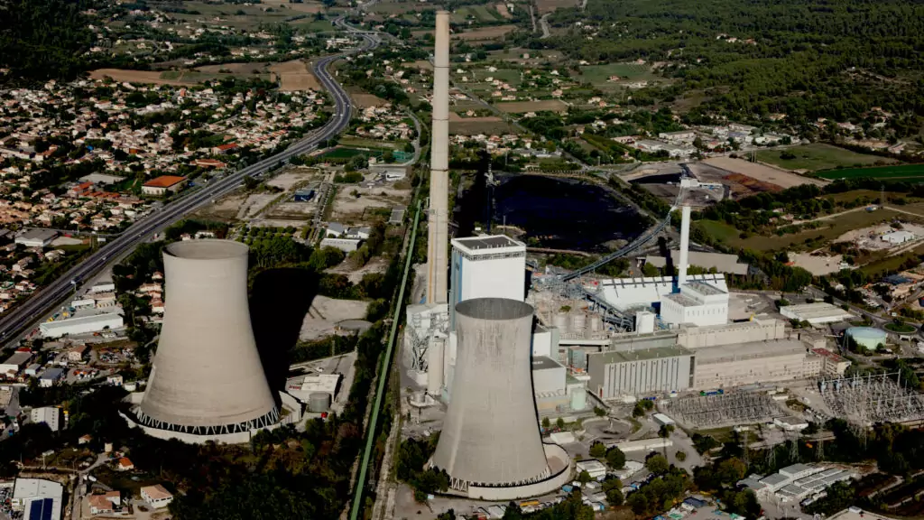 Centrale électrique de Gardanne, vue aérienne